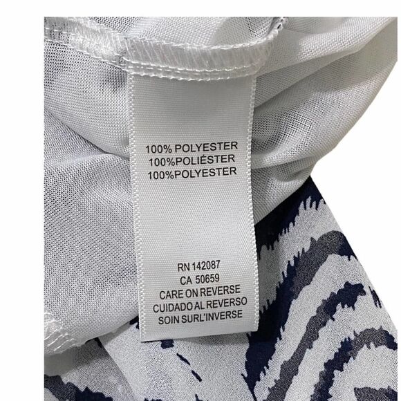 Simply Noelle Wild At Heart Zebra Blouse Blue XXL - Picture 7 of 9